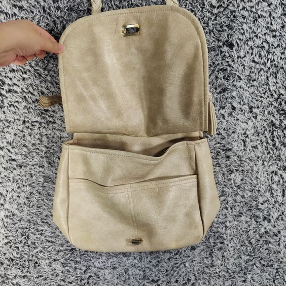 HANDMADE VNTG Leather Bag Mushroom Butterfly Fairy Forest Whimsigoth Cottage Twe - Picture 3 of 15